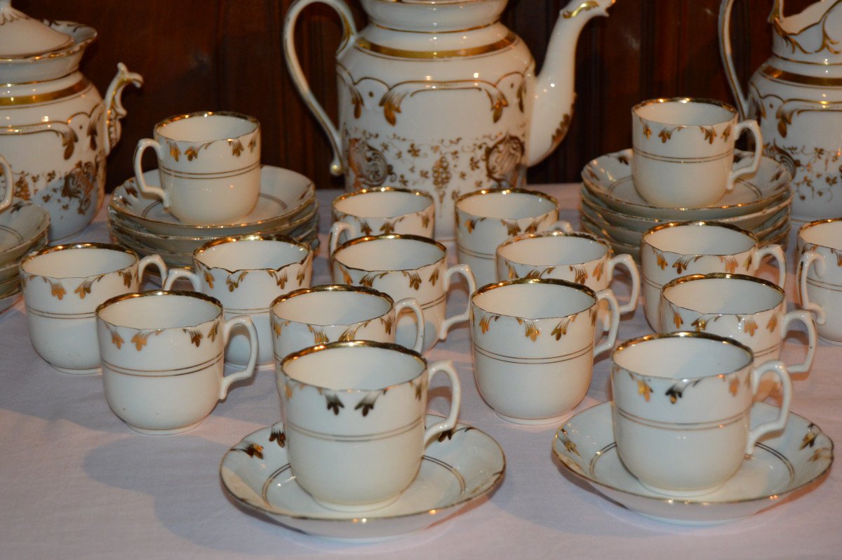 XIXth Porcelain Tea Or Coffee Service-photo-3