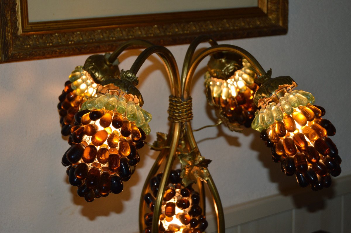 Lampe Aux Grappes De Raisins-photo-3