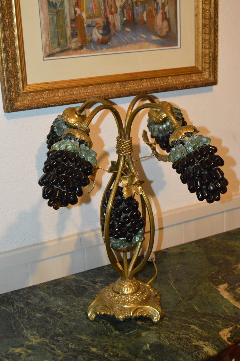 Lampe Aux Grappes De Raisins-photo-4