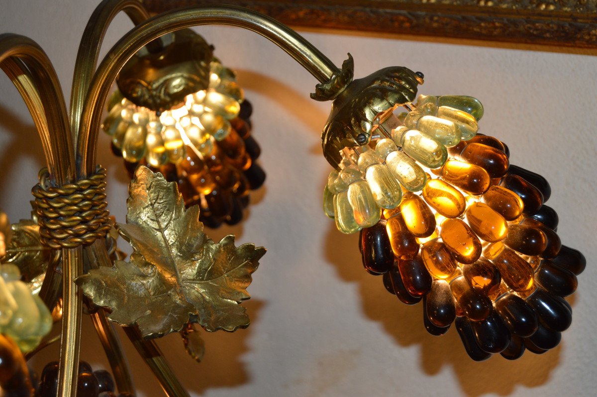 Lampe Aux Grappes De Raisins-photo-2