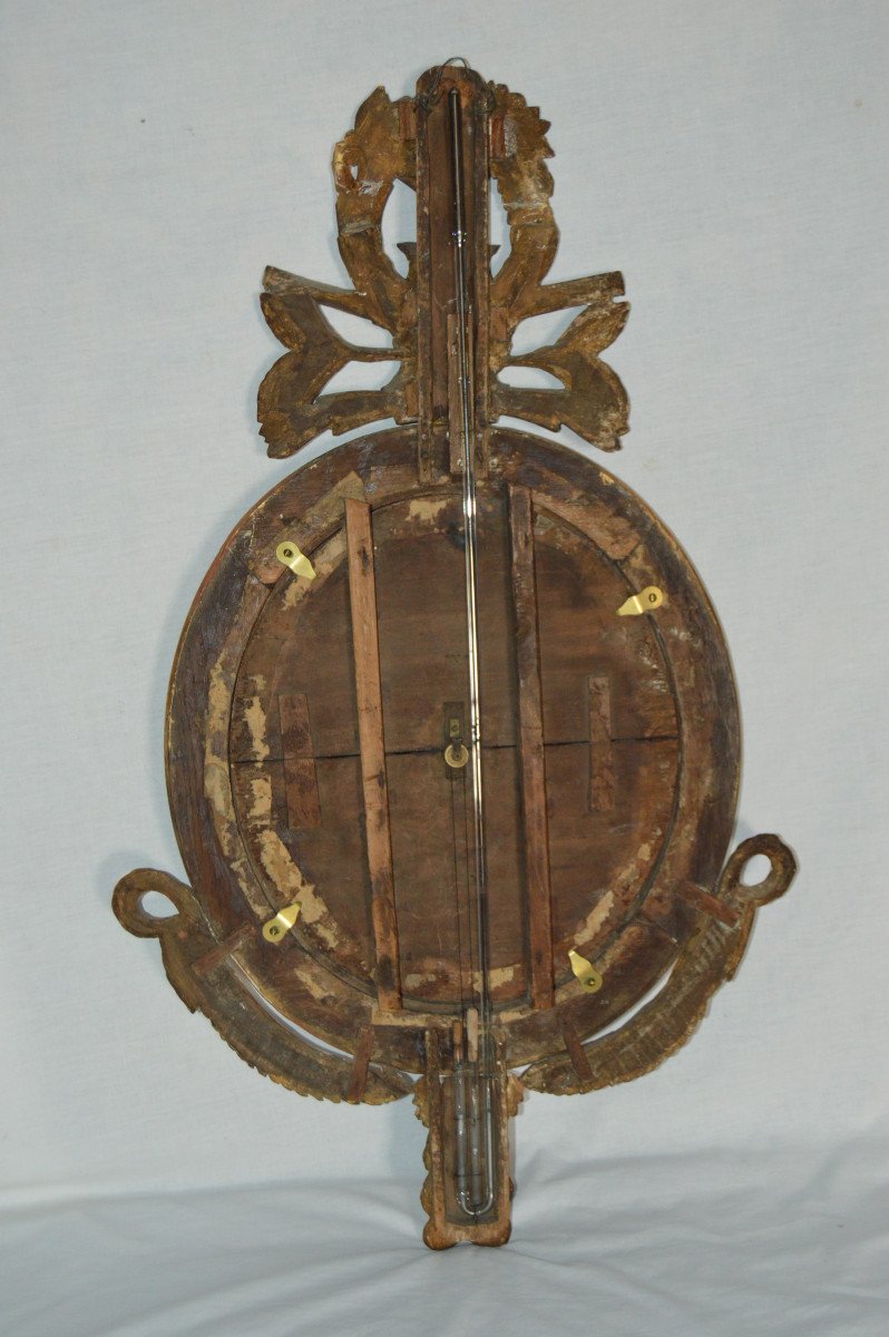 Barometer In Golden Wood, Louis XVI Period-photo-4