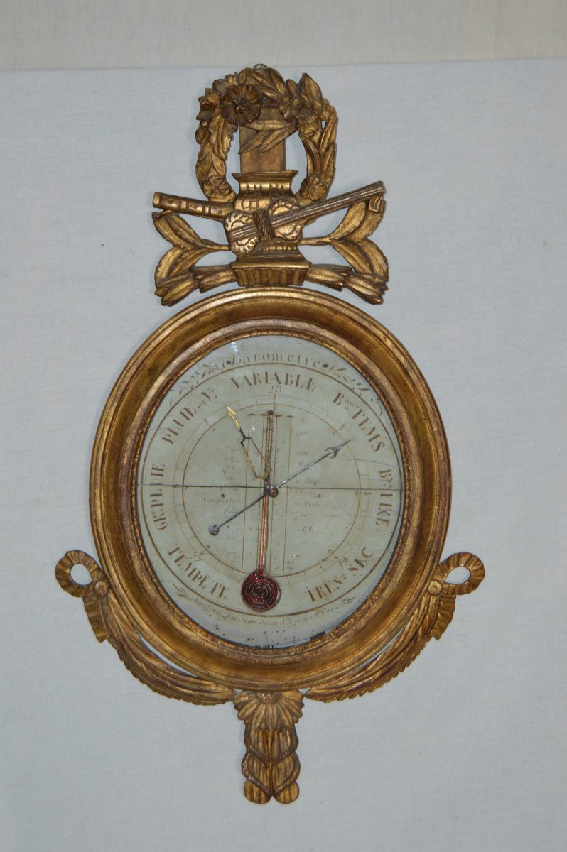 Barometer In Golden Wood, Louis XVI Period