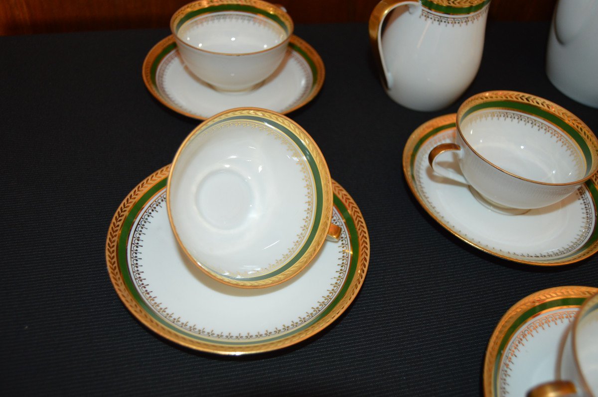 Porcelain Tea Or Coffee Service Chastagner & Cie Limoges -photo-2