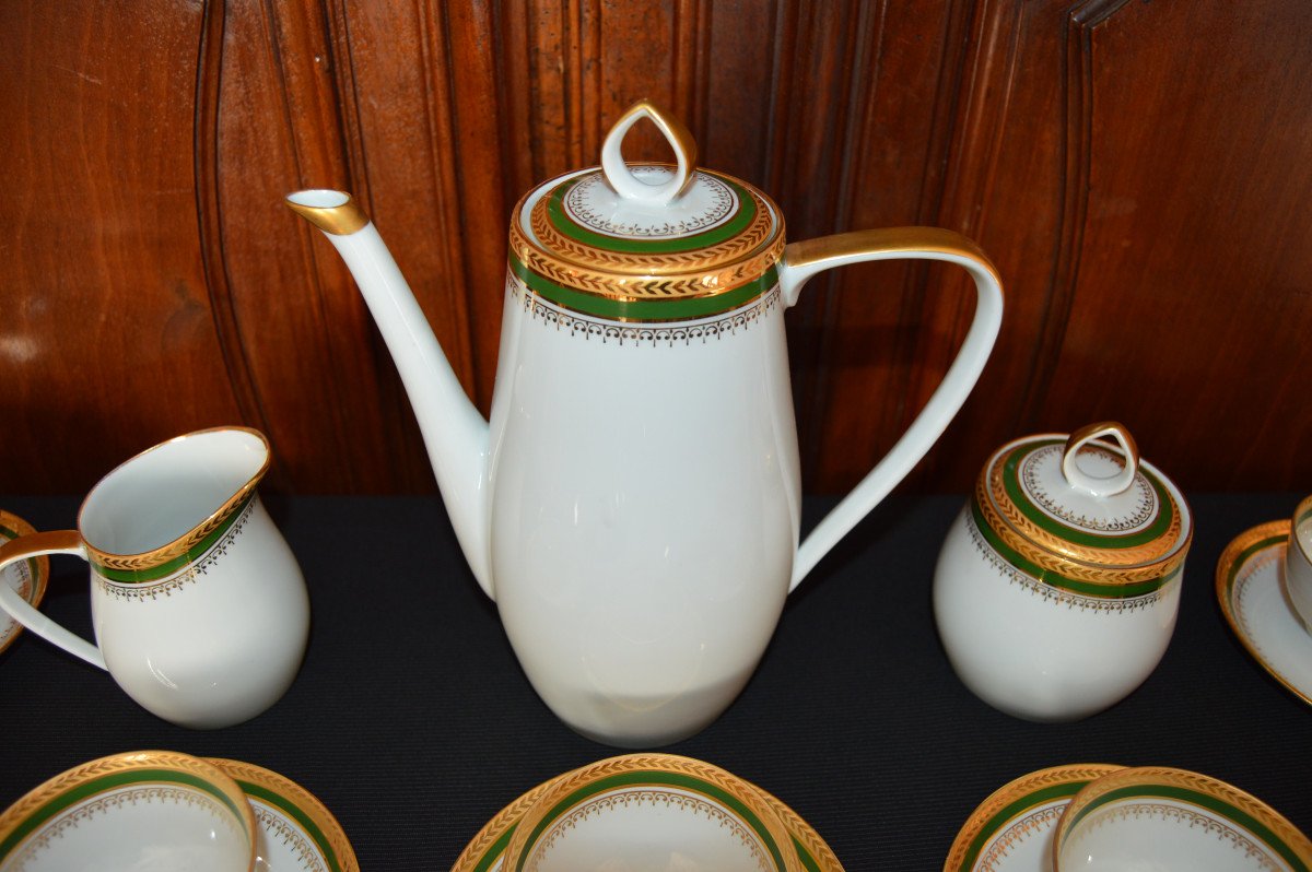 Porcelain Tea Or Coffee Service Chastagner & Cie Limoges -photo-3