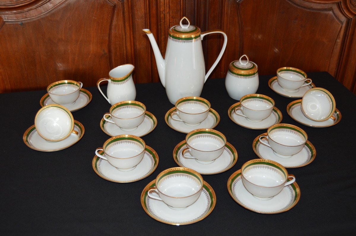 Porcelain Tea Or Coffee Service Chastagner & Cie Limoges -photo-4