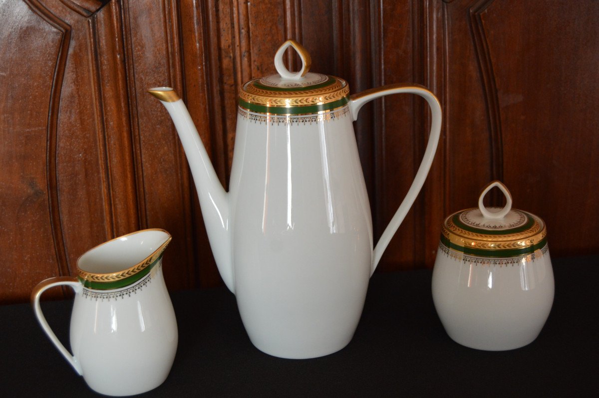 Porcelain Tea Or Coffee Service Chastagner & Cie Limoges -photo-3