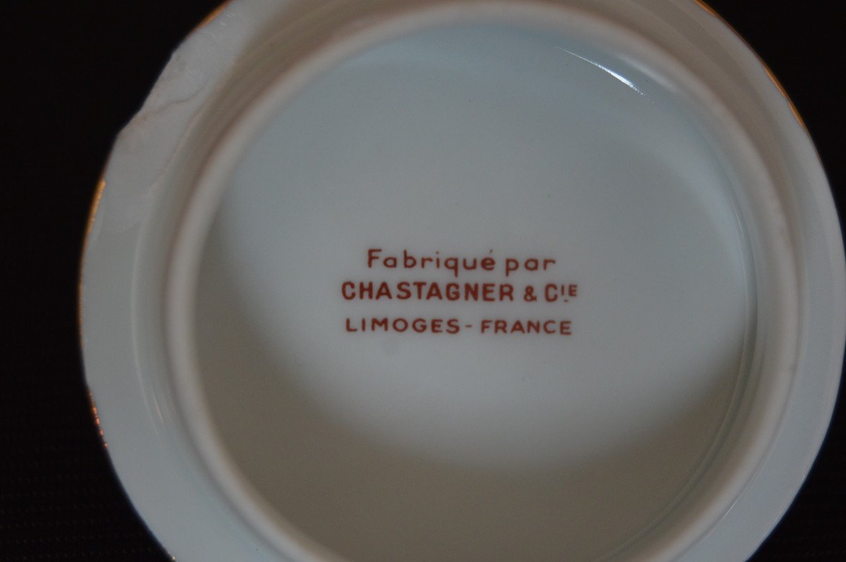 Porcelain Tea Or Coffee Service Chastagner & Cie Limoges -photo-4