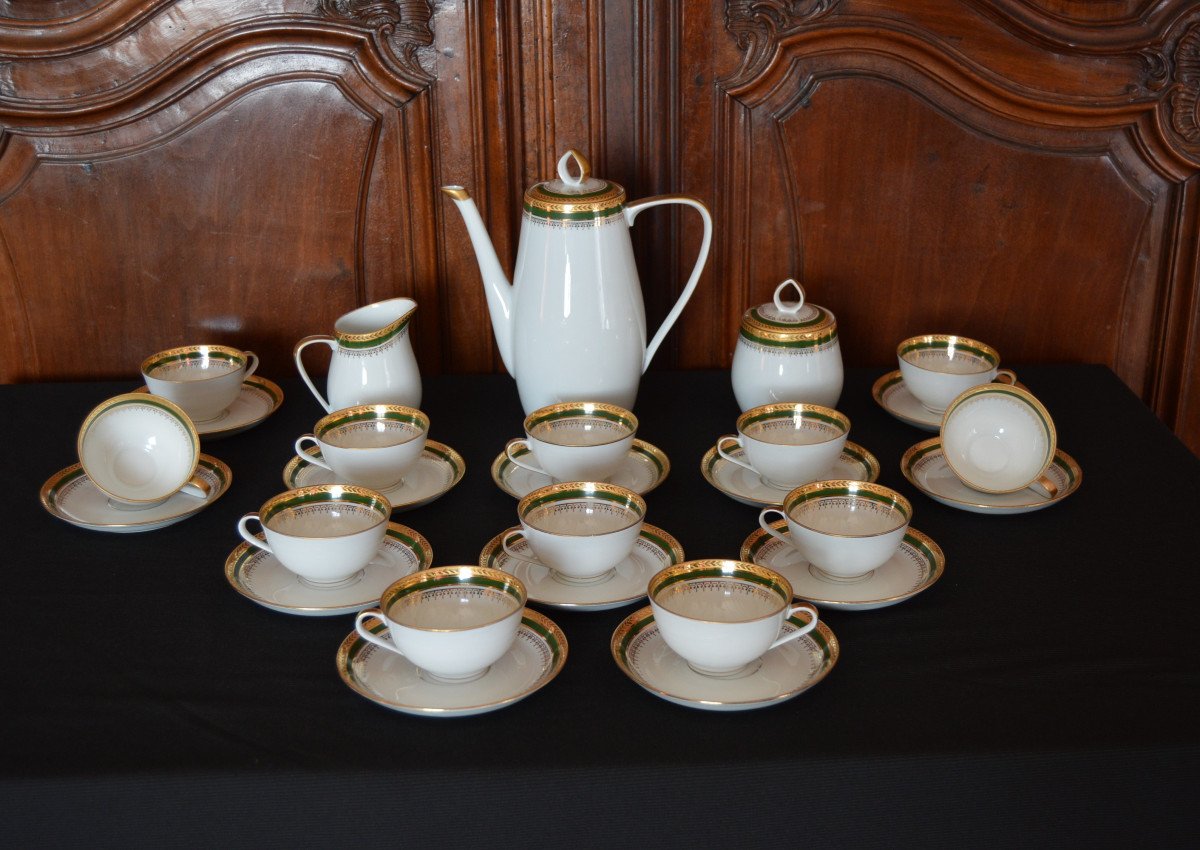 Porcelain Tea Or Coffee Service Chastagner & Cie Limoges 