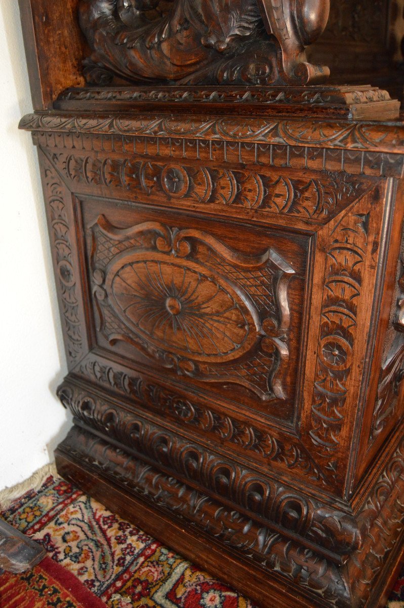 Neo-renaissance Walnut Credence-photo-4