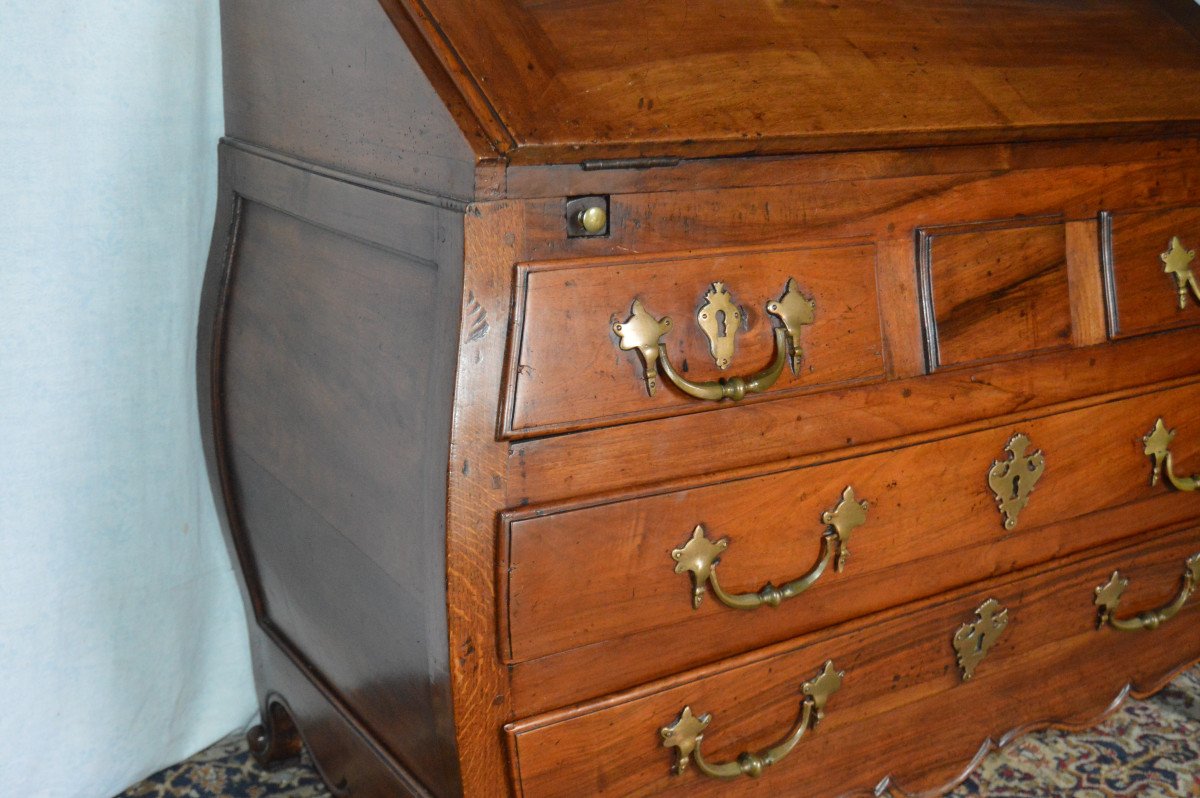 Louis XV Period Scriban Walnut Commode-photo-6