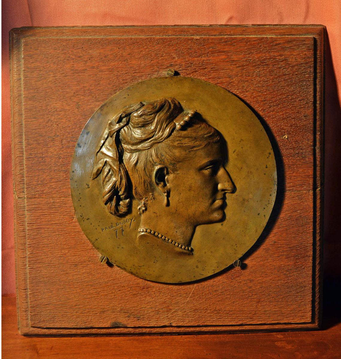 Bas- relief en Bronze signés Paul Duboy-photo-2