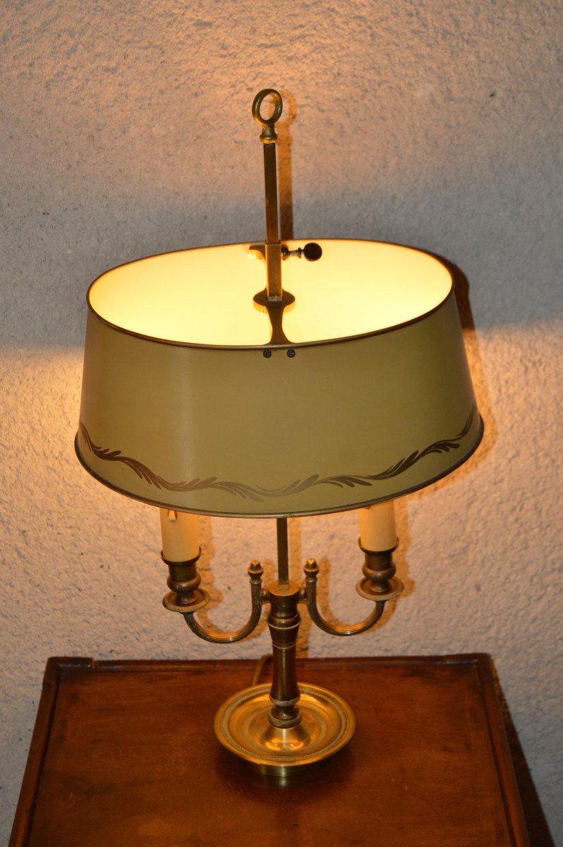 Louis XVI Style Bouillotte Lamp.-photo-2