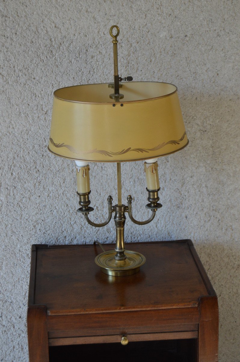 Louis XVI Style Bouillotte Lamp.-photo-1