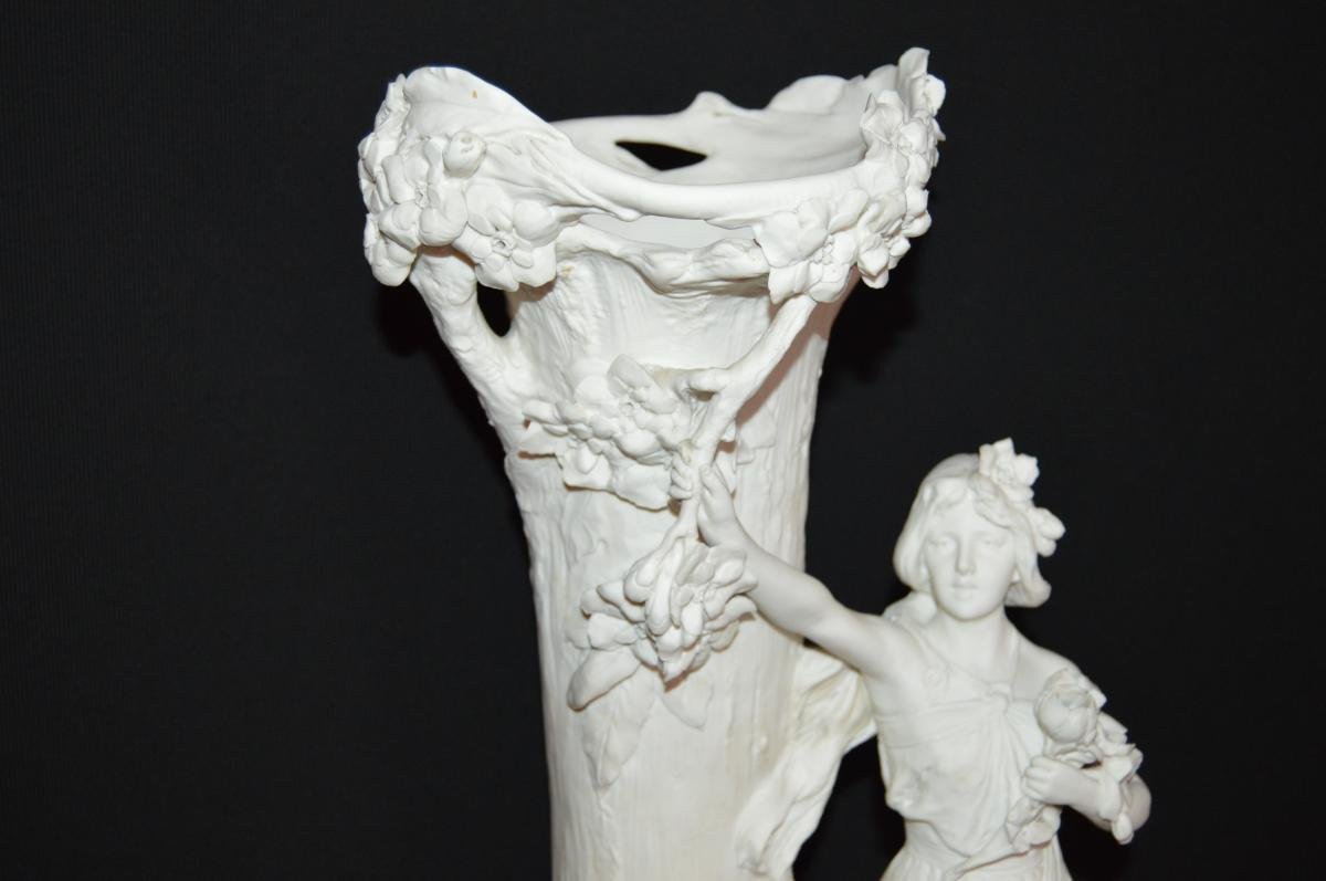 Large Royal Dux Bohemia Art Nouveau Vase-photo-2