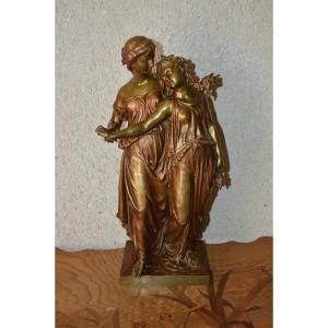 Bronze Sculpture Signed H.dumaige