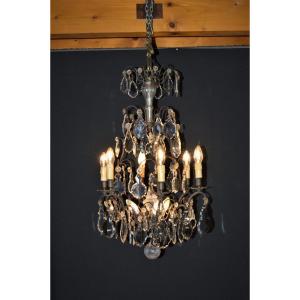 Cage Chandelier With Tassels, 9 Lights