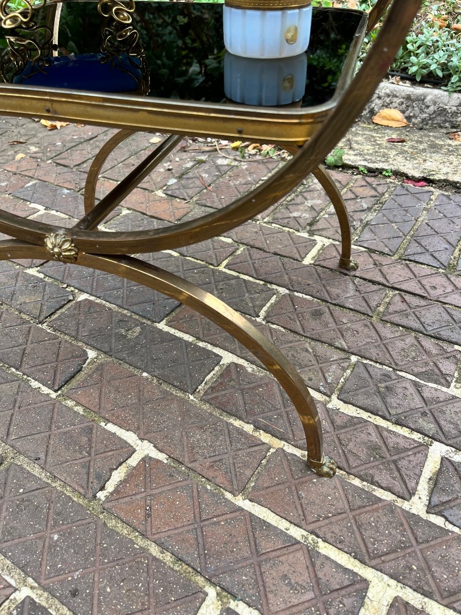 Brass Curule Table Maison Bagues-photo-1