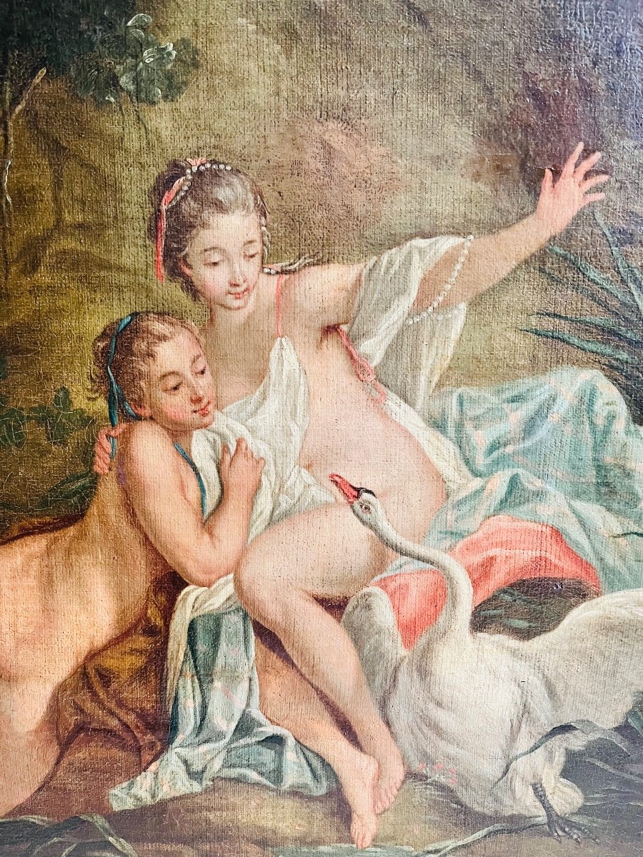 Léda et le cygne Atelier de François Boucher -photo-2