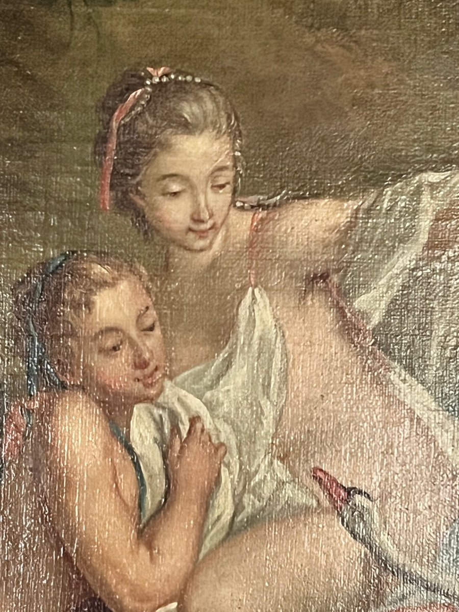 Léda et le cygne Atelier de François Boucher -photo-5