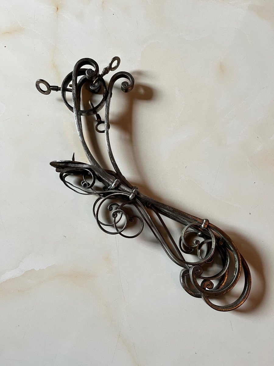 Old Wrought Iron Tree Stand-photo-3