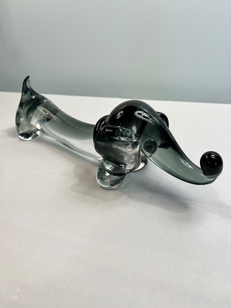 Crystal Dachshund Murano