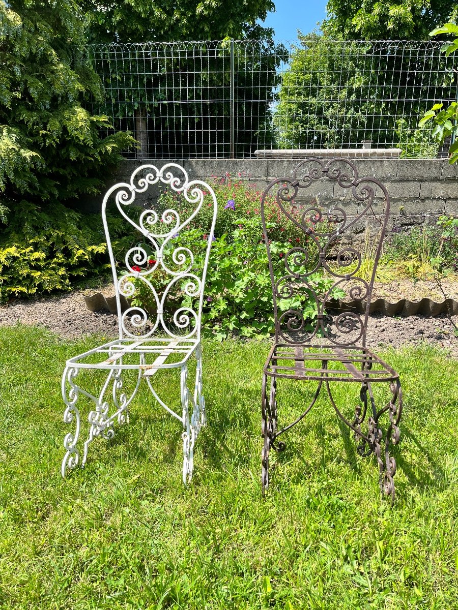 Chaises de jardin haut dossier 