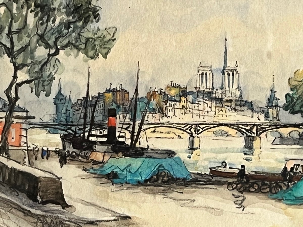 Franck Will quai de Seine, le pont des Arts -photo-4