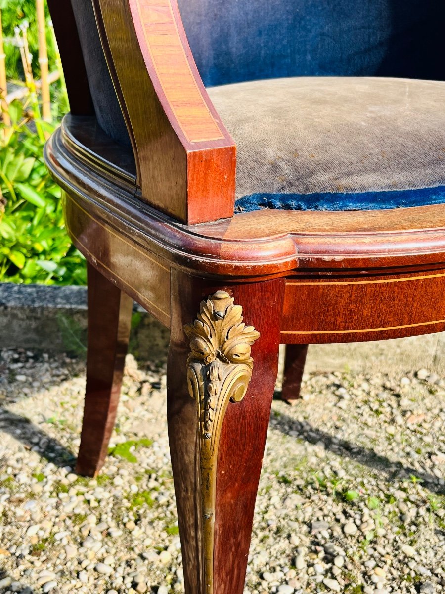 Bureau et son fauteuil François Linke-photo-4