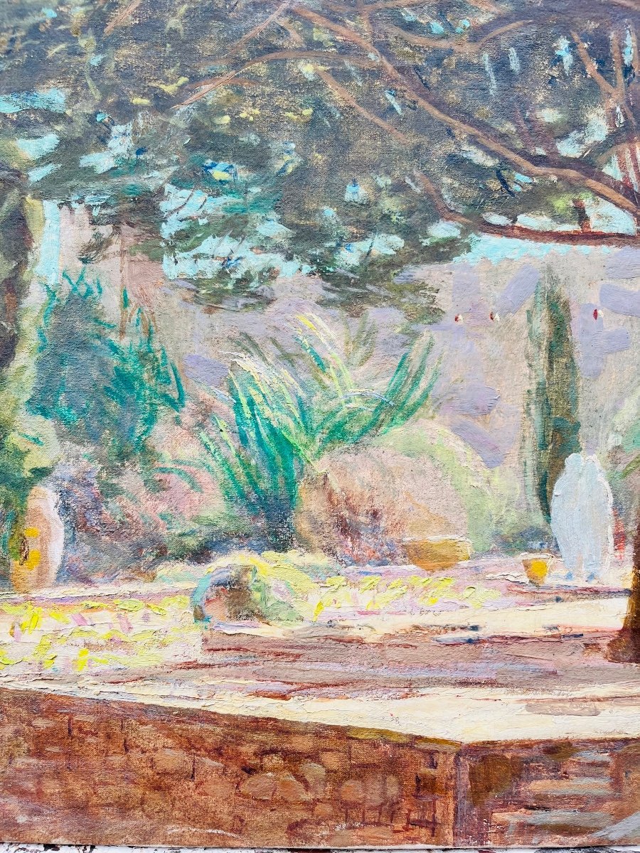 Orientalist Painting The Gardens Of Oudayas-photo-3