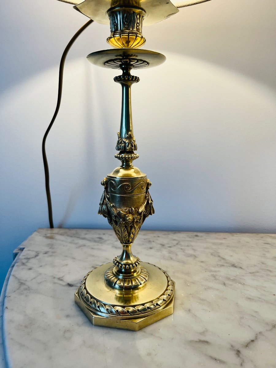 Lampes Louis XVI en bronze doré -photo-1