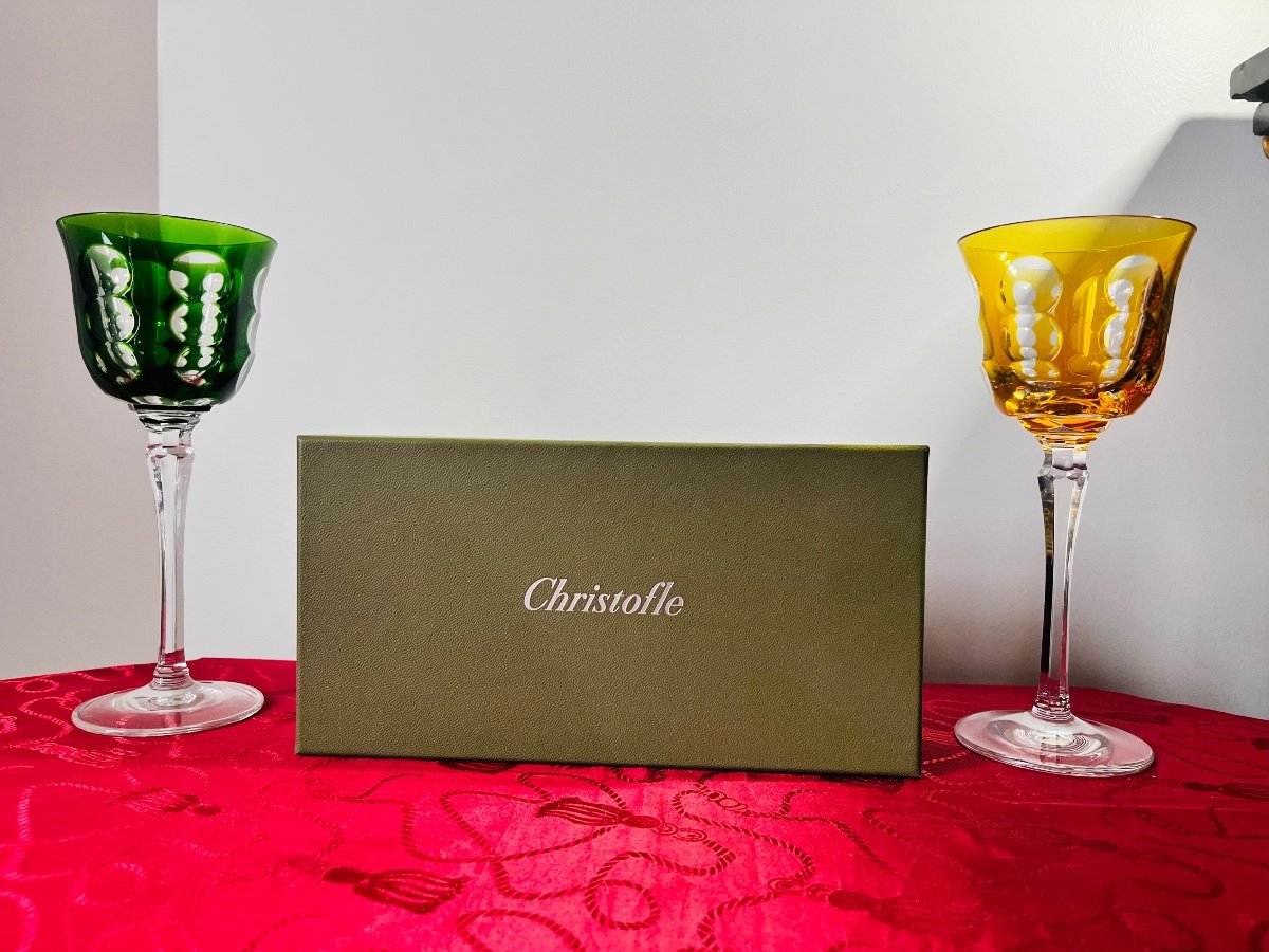 Christofle Colored Crystal Glasses -photo-2
