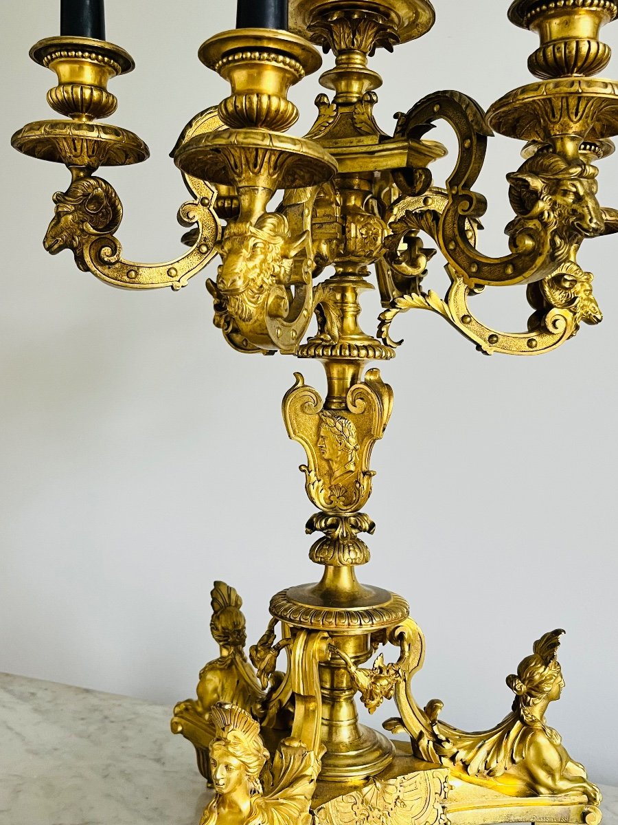 Candelabra "with Sphinxes" André Charles Boulle-photo-4