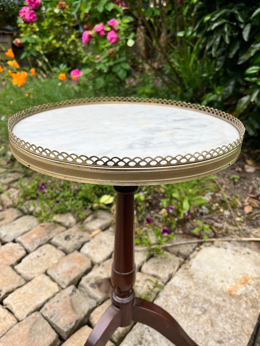 Louis XVI Tripod Pedestal Table -photo-4