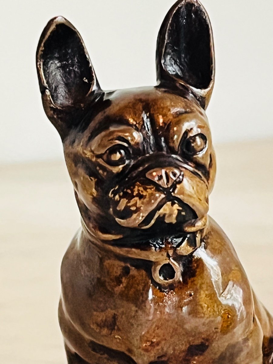 Bronze Bouledogue Français -photo-3