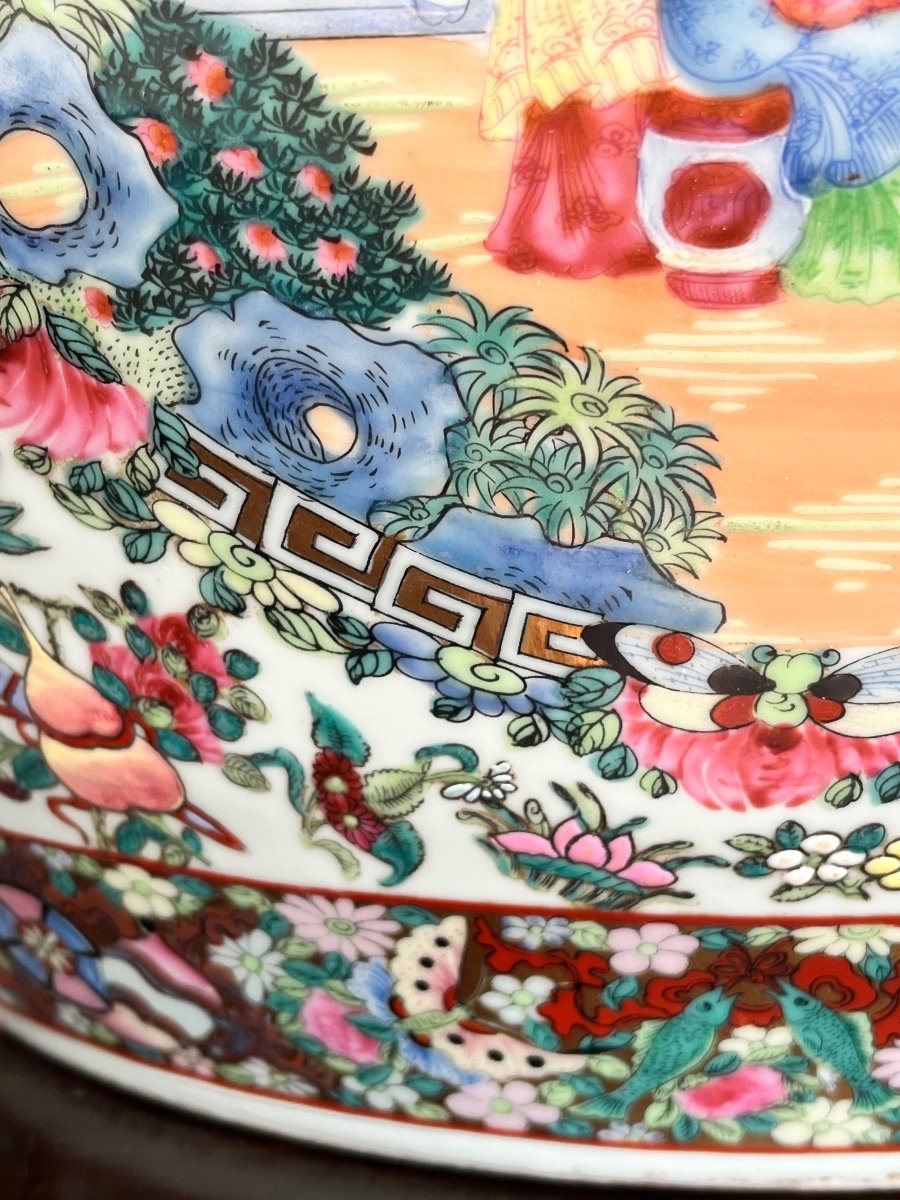 Important 19th Century Cache Pot In Chinese Porcelain-photo-4