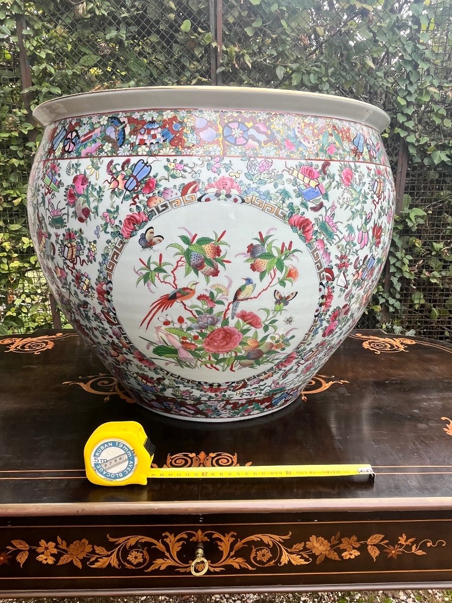 Important 19th Century Cache Pot In Chinese Porcelain-photo-7