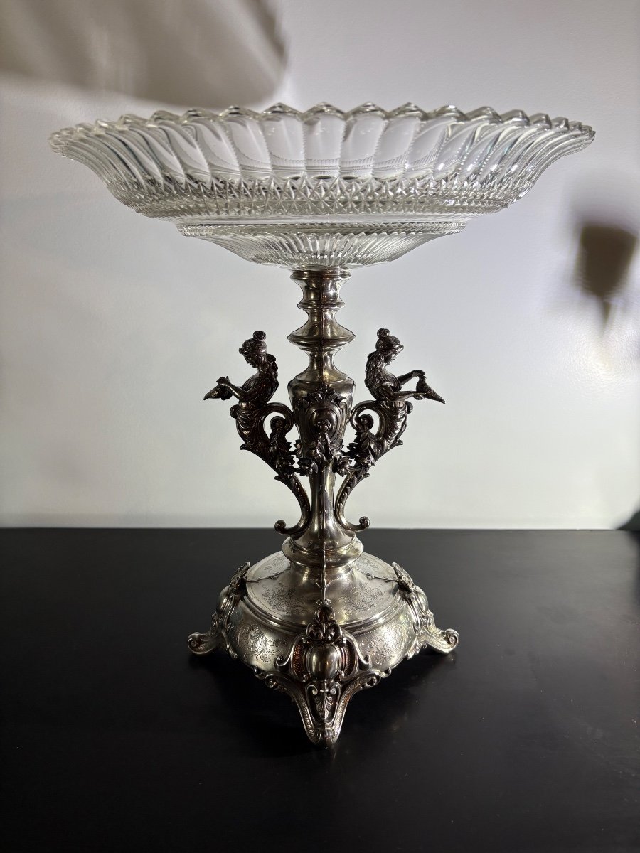 Solid Silver And Baccarat Crystal Cup -photo-2