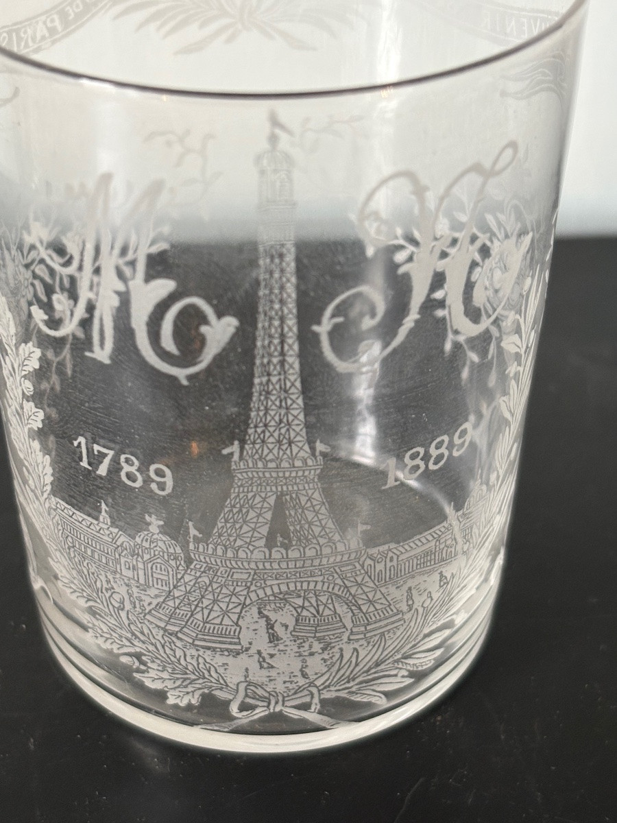 Verre de l’exposition universelle de Paris 1889-photo-3