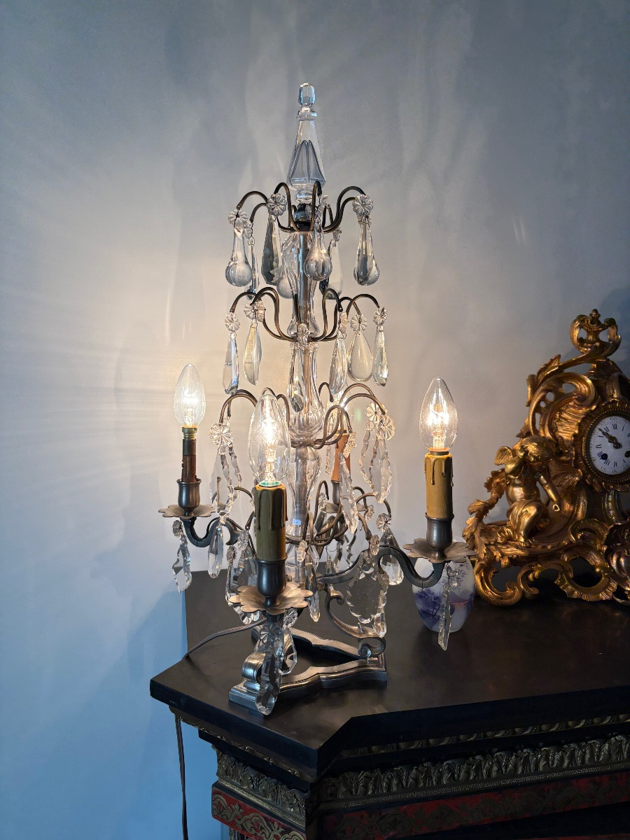 Paire  de girandoles de style Louis XIV -photo-2