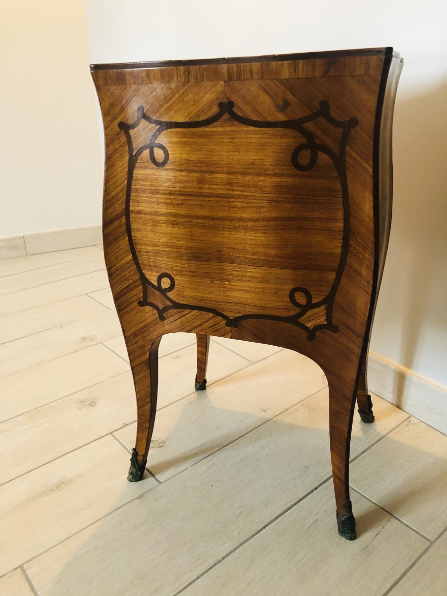 Small Chest Of Drawers With Inlaid Doors-photo-3