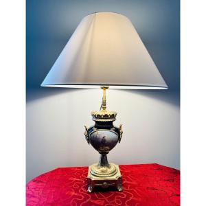 Sèvres Lamp With Gilded Bronze Finish 