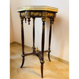 Napoleon III Octagonal Pedestal Table 