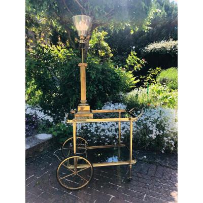 Bronze Lamp Maison Charles Corinthian Column.