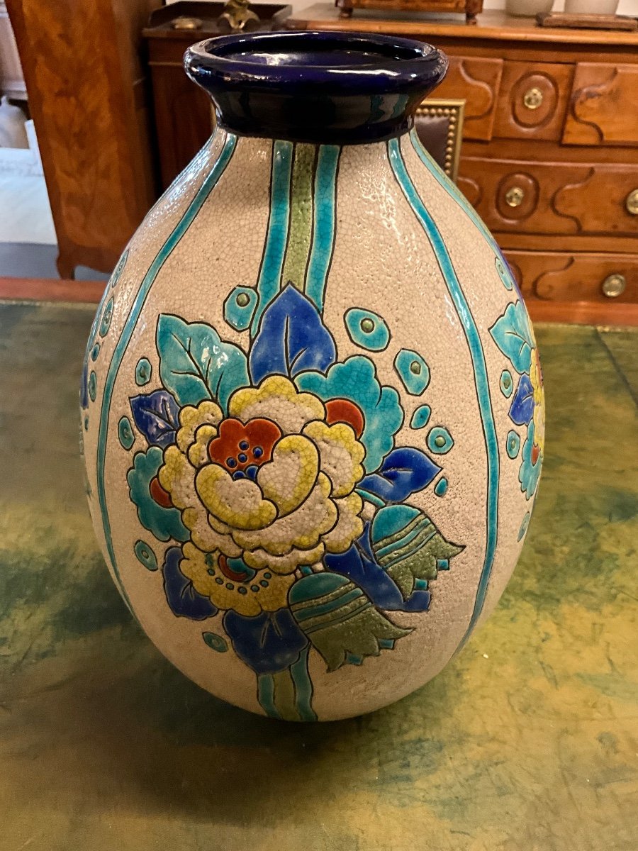 Vase «  Craquelé » Art Deco