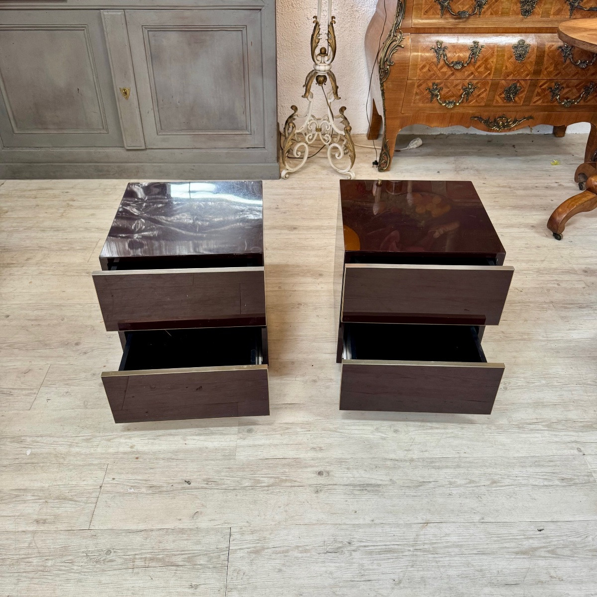 Pair Of Bedside Tables -photo-2