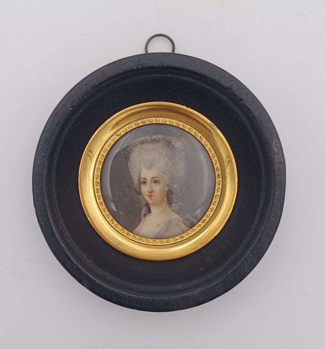 Miniature Late 18th Century, Portrait Of Woman