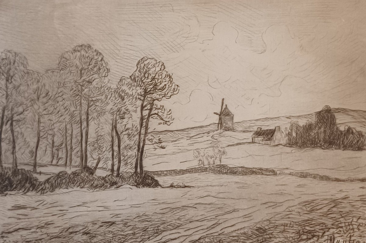 Maxime Maufra, Moulin à Morgat, Etching