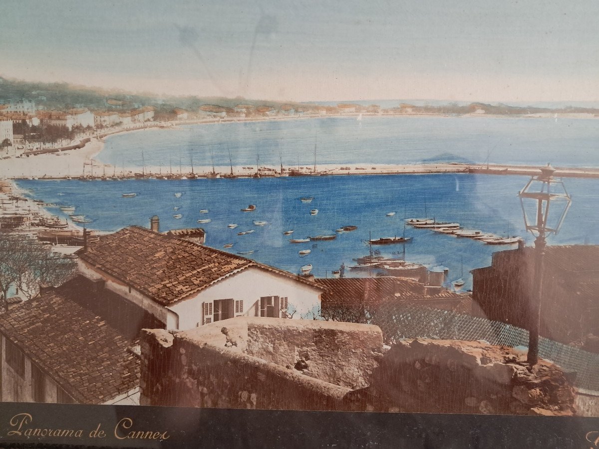 Large Panorama Of Cannes, Around 1900, By Giletta-photo-2