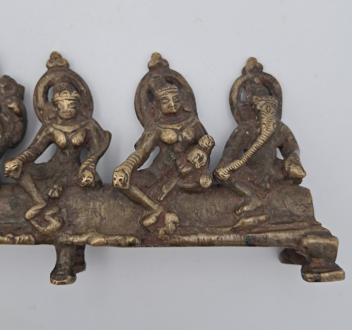 Matrika En Bronze, Inde, Période Pala, XIIème Siècle-photo-3