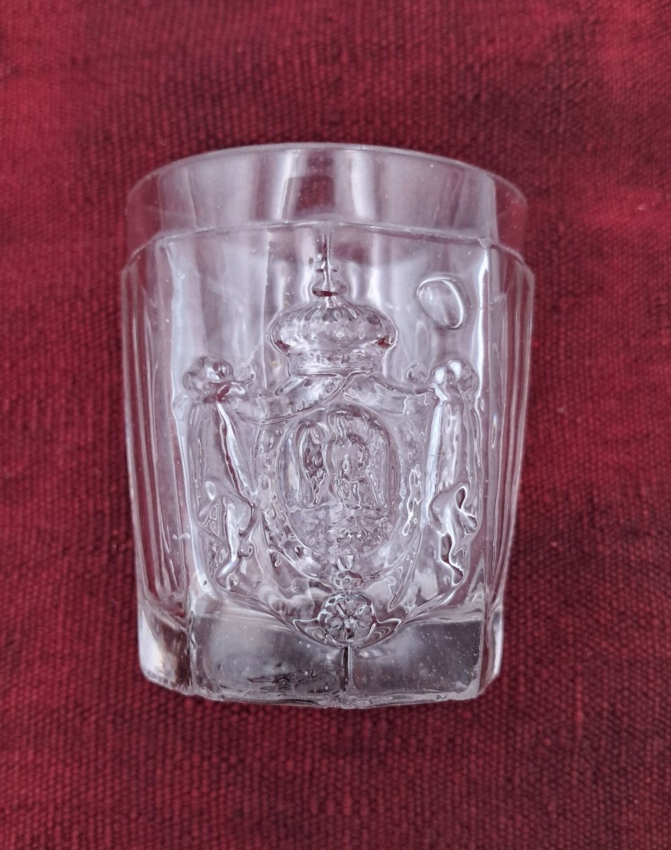 Glass With The Image Of Napoleon III, 19th Century-photo-2